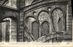 CPA Chartres Cathedrale De Arcs Boulants Du Transept Nord