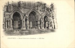 CPA Chartres Cathedrale Portail Nord 