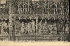 CPA Chartres de Cathedrale Fragment du Tour Choeur