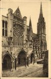 CPA Chartres de Cathedrale La Portail Nord et la Fleche