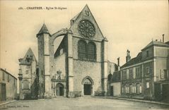 CPA Chartres La Cathedrale Eglise St Aignan
