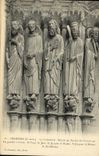 CPA Chartres La Cathedrale Details du porche du portail Sud St paul St Jean St Jacques le Majeur Le Mineur Barthelemy