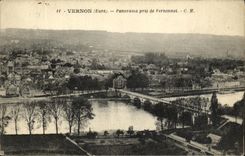 VINTAGE POSTCARD Vernon Panorama taken of Vernonnet