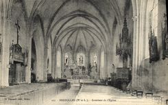 CPA Brezolles Interieur de L Eglise
