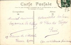 Opinion panoramica de Vernon de la POSTAL de la VENDIMIA de Vernonnet