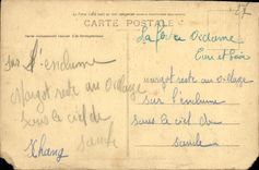 POSTAL Vernon de la VENDIMIA inscrito del districto Avenay Militaria