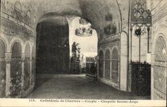 CPA Cathedrale de Chartres Crypte Chapelle Sainte 