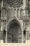 CPA Cathedrale de Chartres Le Portail Central de la Cathedrale