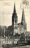 CPA Cathedrale de Chartres Vue prise Place Chatelet