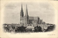 CPA Cathedrale de Chartres Cote de la Cathedrale