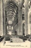 CPA Cathedrale de Chartres La Rosace Une Prise du Choeur