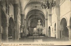 CPA Besancon Interieur de L Eglise Notre Dame