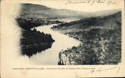 CPA Franche Comte Pittoresque Entree des Bassins du Doubs Villers le Lac