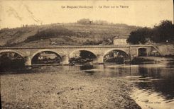 CPA Le Bugue Le Pont sur la Vezere