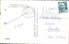 CPM Chartres La Cathedrale Portail Sud
