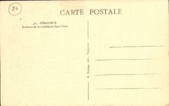 CPA Perigueux Interieur de la Cathedrale Saint Front