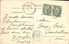 CPA Perigueux Statue de Fenelon et Allees de Tourny