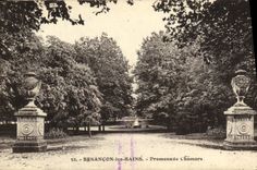 CPA Besancon les Bains Promenade Chamars
