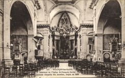 CPA Besancon les Bains Interieur de l Eglise St Francois Xavier Ancienne Chapelle des Jesuites erigee en 1680