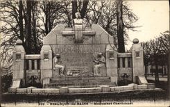 CPA Besancon les Bains Monument Chardonnet