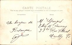CPA Besancon Le Square St Jean Vestiges Romains Enfants tres animee