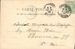 CPA Besancon Vallee de Casamene et lle Malpas Bateau