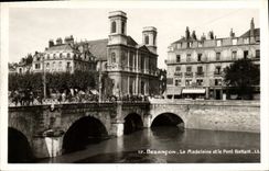 CPA Besancon La Madeleine et le Pont Battant