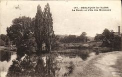 CPA Besancon Les Bains Le Doubs et L lle des Moineaux