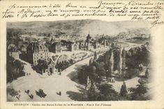 CPA Besancon Casino des Bains Salins de la Mouillere Vue a Vol d Oiseau