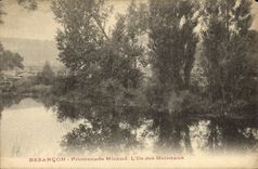 CPA Besancon Promenade Micaud L lle des Moineaux