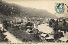 CPA Besancon L Usine a Gaz et la Vallee de Casamene