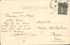 VINTAGE POSTCARD Besancon Frontage of the Seminar Street Megevand
