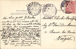 VINTAGE POSTCARD Besancon the footbridge of almost Be worth