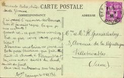 VINTAGE POSTCARD Besancon Ies Baths archaeological Public garden Castan