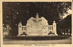 VINTAGE POSTCARD Besancon Monument Hanging post