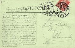 CPA Besancon Vue vers la Cathedrale et la Citadelle