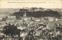 CPA Besancon Vue Generale prise du Clocher de St Pierre