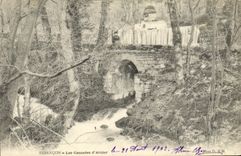 CPA Besancon Les Cascades d Arcier