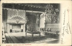 Sala de estar de Evreux Eveche de la POSTAL de la VENDIMIA de las tapicerias