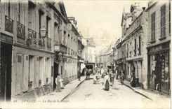 POSTAL Evreux de la VENDIMIA la calle de la Diente piedra