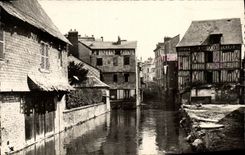 VINTAGE POSTCARD Audemer Bridge Seen picturesque D an arm D ela Risle