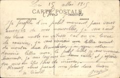 VINTAGE POSTCARD Ruins of Nieuport Notre Dame Militaria