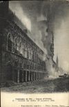 VINTAGE POSTCARD Campagne Of Ruins D Ypres Sets fire to markets
