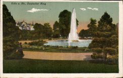 Anillo de boxeo de Koln Deutscher de la POSTAL de la VENDIMIA