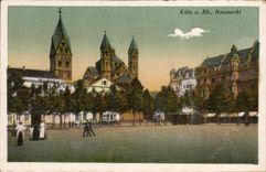 Derecho Neumarkt de Koln de la POSTAL de la VENDIMIA
