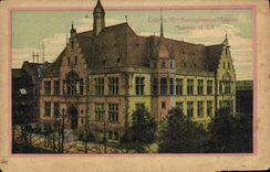 Museo el derecho Kunstgewerbe de Koln de la POSTAL de la VENDIMIA