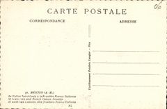 CPA Menton Le vallon Saint Louis a la frontiere Franco italienne 