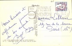 CPM Menton La vieille ville et le port Bateau