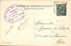 POSTAL Genova de la VENDIMIA via Baibi