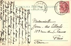 POSTAL Firenze Palazza Pretorie del Podesta Lion de la VENDIMIA